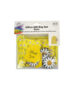 Daisy Gift Bag Set 24pc