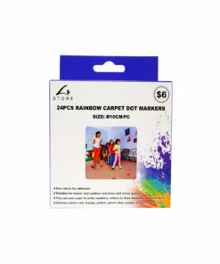 rainbow carpet dot markers 24pc
