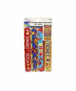 Circus Design Slap Bracelet Set 12pc