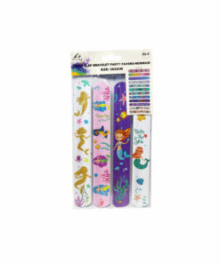 Mermaid Design Slap Bracelet Set 12pc