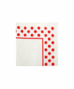 Red Dots Napkins 1ply 100pc