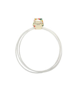 White PP Plastic Toss Rings 30cm 4pc
