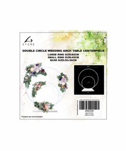 Double Circle Wedding Arch Table Centerpiece Set