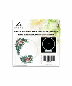 Circle Wedding Arch Table Centerpiece