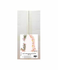 Alternative view of White Flower Wedding Arch Backdrop 1.2m
