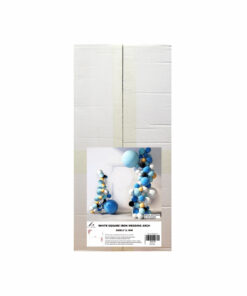 Alternative view of White Square Iron Wedding Arch