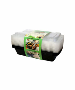 Alternative view of 3-Comp Square Take Away Containers 10pk 650ml