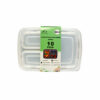 3-Comp Square Take Away Containers 10pk 900ml