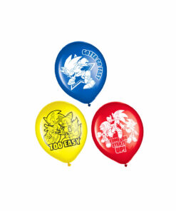 Sonic the Hedgehog Latex Balloons 6pc
