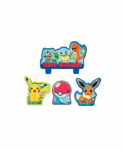 Pokemon Classic Happy Birthday Candle Set 4pc