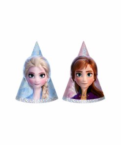 Frozen 2 Party Hats Mini Holographic 8pc