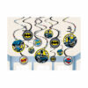 Batman Spiral Swirls Hanging Decorations 12pc