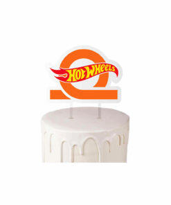 Hot Wheels Acrylic Cake Topper 15cm x 17.3cm