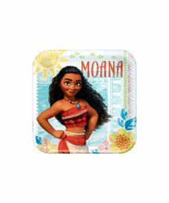 Moana Square Paper Plates 8pk