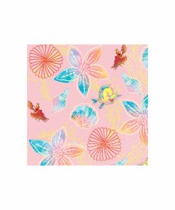 The Little Mermaid Lunch Napkins 16pk