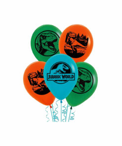 Jurassic Into The Wild Latex Balloons 5pc