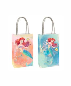 The Little Mermaid Paper Kraft Bags Assorted 8pc