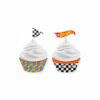 Hot Wheels Cupcake Cases & Pick Set 24pc