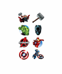 Marvel Avengers Powers Tattoo Favors 8pc