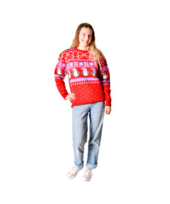 Xmas Jumper Penguin Woman
