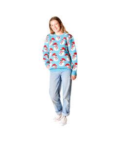 Xmas Jumper Snowman Woman