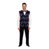 Blue Christmas Waist Coat Adult