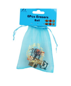 Ball Erasers 6pc