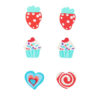 Cake Erasers 6pc