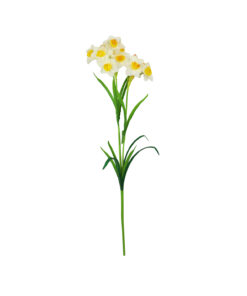 White Daffodil 3 Branched 79cm