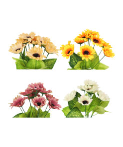 Sunflower Bush 10 Head 33cm Assorted