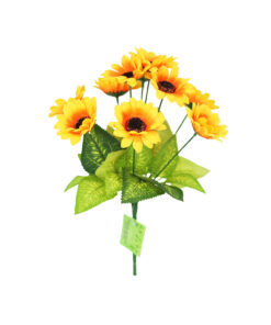 Sunflower Bush 10 Head 33cm Assorted