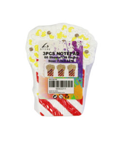 Pop Corn Notepad 60 Sheets 3pc