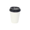 White Double Wall Coffee Cups with Lid 12oz 24pc
