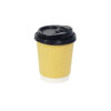 Kraft Double Wall Coffee Cups with Lid 24x12oz