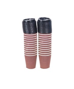 Ripple Double Wall Coffee Cups with Lid 8oz 24pc