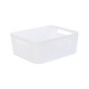 White Plastic Storage Basket 34x28x13 cm