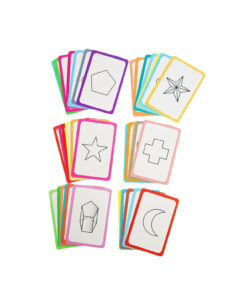 Shape Flash Card 36pc 7.8x11.7cm