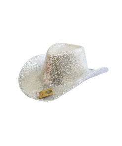 Silver Sequin Cowboy Hat