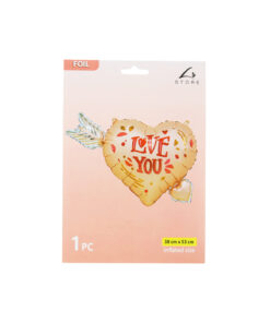 Love You Arrow Foil Balloon 1pc