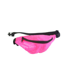 Neon Pink Sequin Waist Bag