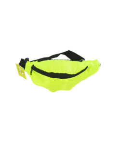 Neon Yellow Sequin Waist Bag