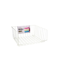 White Stacker Basket 22 x 42 x 47cm