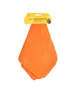 Orange Plain Bandanas 54x54cm 3pc