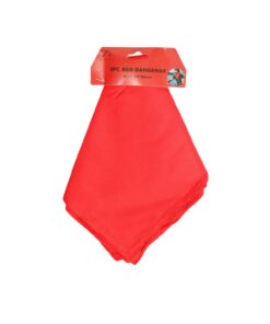 Red Plain Bandanas 54x54cm 3pc