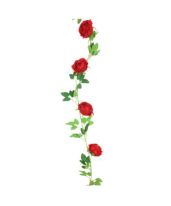 Red Rose Garland 184cm