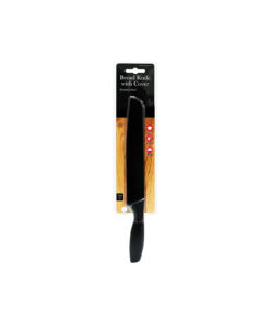 Stainless Steel Bread Knife with Cover 32cm