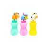 Drink Bottle with Animal Straw Assorted 400ml