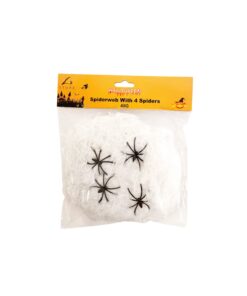 White Spiderweb 40g With 4 Spider
