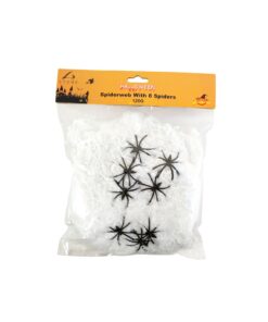White Spiderweb 120g With 8 Spider
