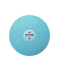Blue Round Glitter Cake Board 6mm 12inch